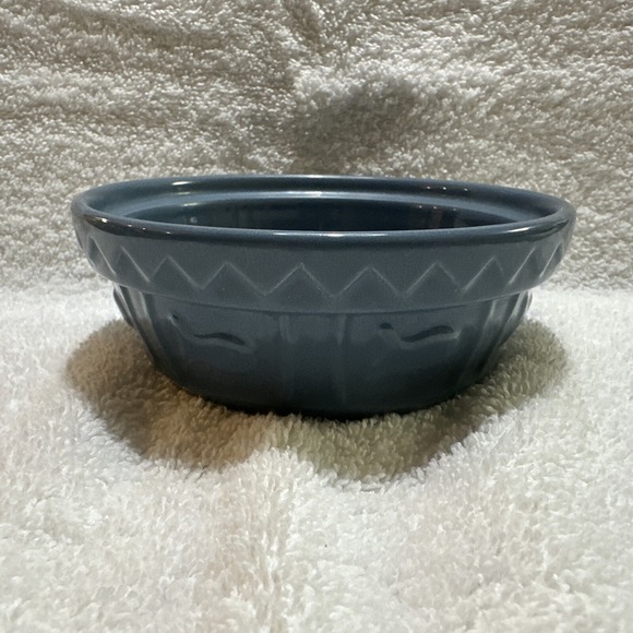 SPOT Cat Bowl 5" Textured Ceramic Blue Textured Fish Water Food - Picture 3 of 4